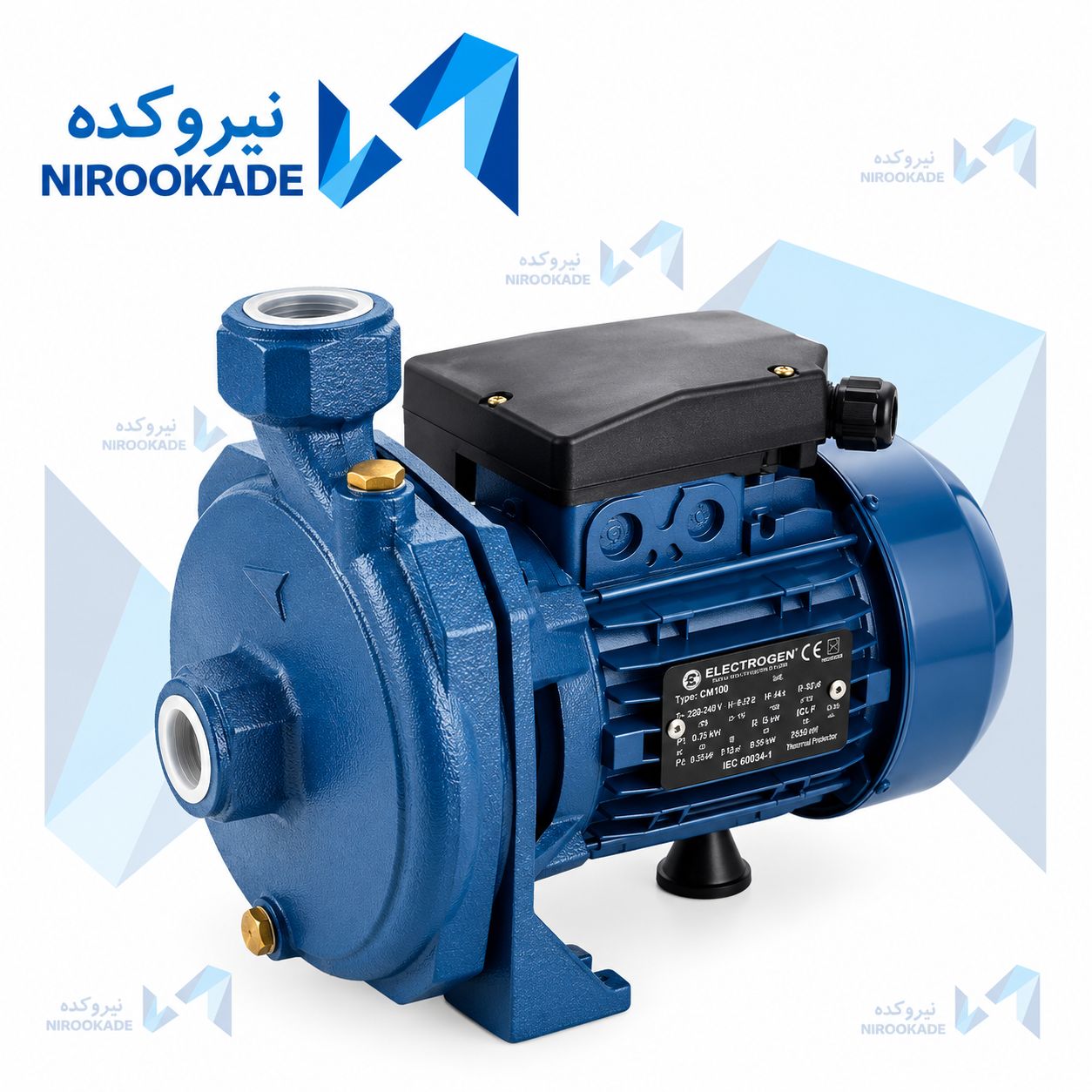 پمپ بشقابی 1اسب موتوژن - motogen - nirookade - نیروکده
